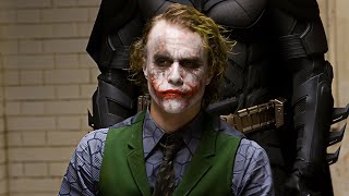 " باتمان بيطارد أخطر مجرم فى المدينة والمعروف بإسم الجوكر لكن لما بيمسكه بيكتشف إن الجوكر خدعه "