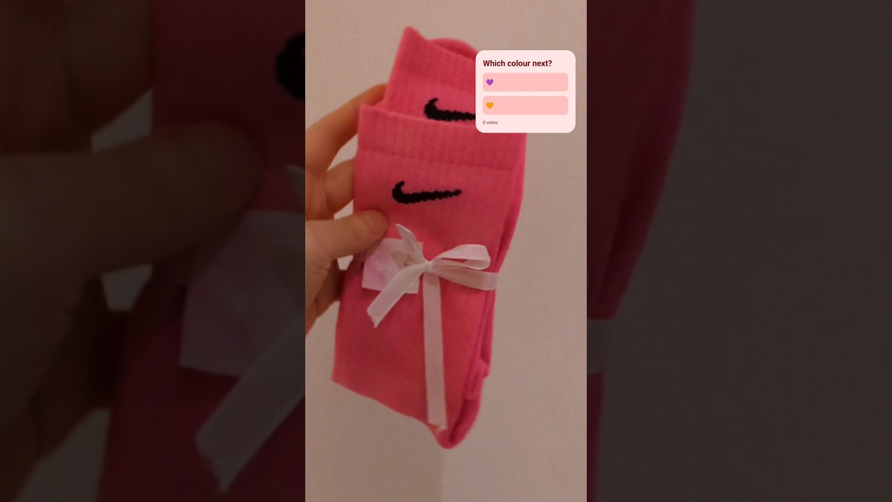 DIY Tie Dye Barbie Pink Nike Socks 