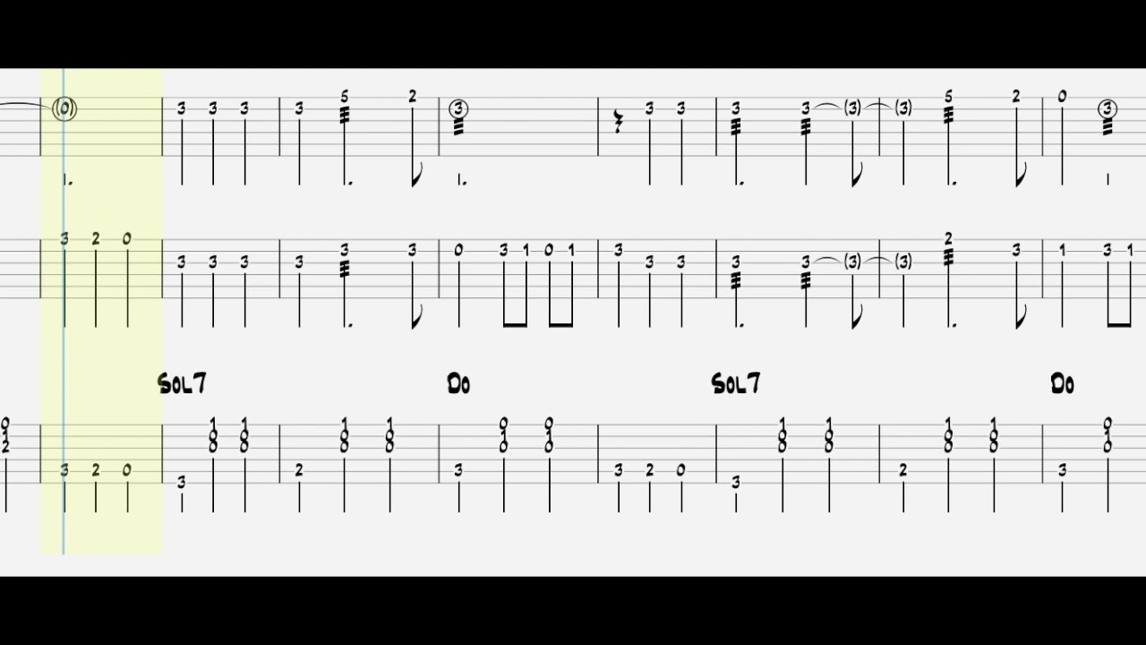 Clavelitos - Dame un Clavel (Genaro Monreal) Bandurria, guitarra, laúd TAB