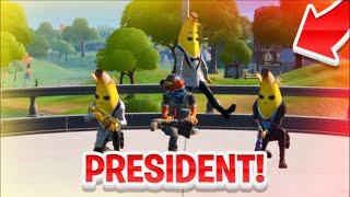 Protect The President Challenge w\/ LG Razz, Fish Stick, \& Jay! - Fortnite Battle Royale