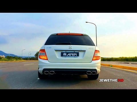 BRUTAL SOUND! Mercedes-Benz C63 AMG Estate W/ Super Sport ARMYTRIX Exhaust!