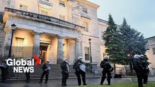 Montreal police arrest 15 after proPalestinian protesters occupy McGill University building