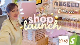 SHOP LAUNCH VLOG ? Behind the scenes of Launching our huge product collection ⭐️ Small Biz Diaries