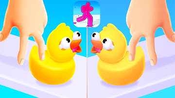 Crushy Fingers VS Blob Shifter 3D All Levels Max Level Android,Ios Gaming Video