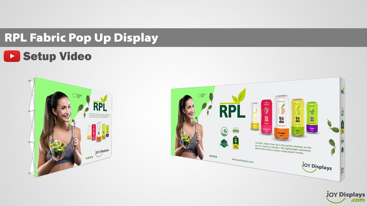 10ft  RPL Straight Fabric Pop Up Display   Setup Tutorial