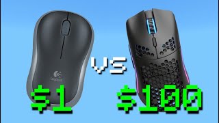 $1 vs $100 Mouse in Minecraft Skywars