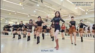 Sticks and Stones Line Dance l Intermediate Phrased l 스틱스 앤 스톤스 라인댄스 l Linedancequeen l Junghye Yoon