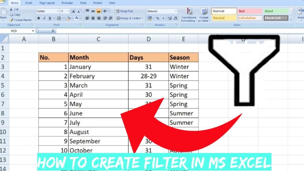 How to Create Filter in Excel - YouTube