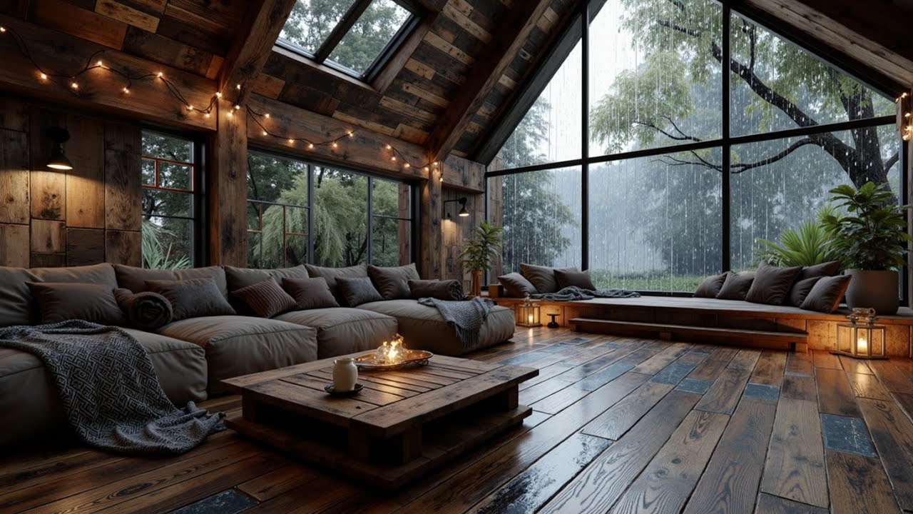 Джаз в дождливый день ~ Уютное расслабление | Атмосфера для сна и учебы