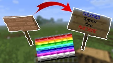 Minecraft - How to make Colored Signs + Randomize [ Tutorial ] MCPE / Xbox / Bedrock
