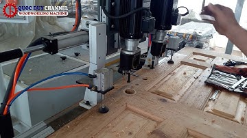 Máy khoan lổ khóa cửa SM-2060B I Máy đục khóa cửa gỗ tự động