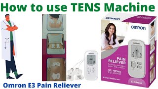 How to use TENS Machine. Omron E3 Pain Reliever. screenshot 3