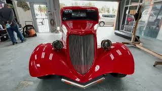 1933 RED FORD AT CHOLOS CAR SHOP TAMPA FLORIDA