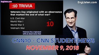 [Subtitle] CNN10 - CNN STUDENT NEWS NOVEMBER 9, 2018