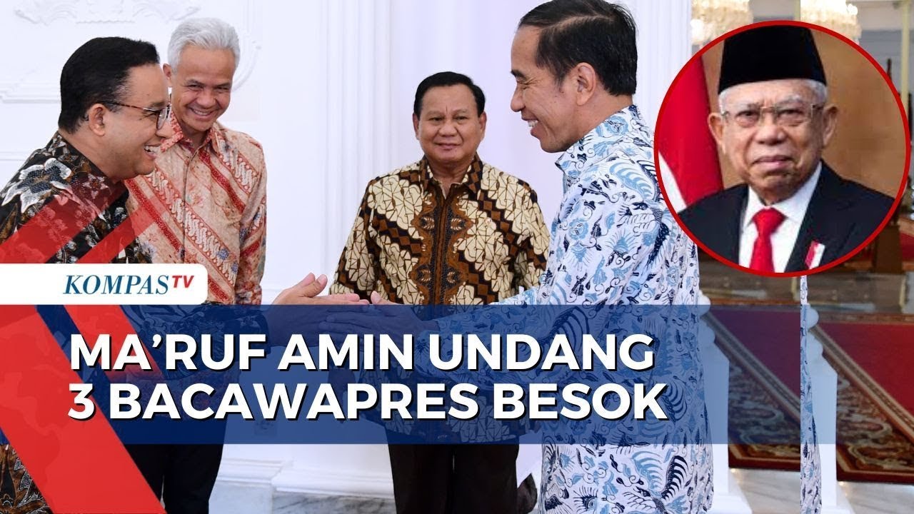 Wapres Ma'ruf Amin Besok Akan Undang 3 Bacawapres ke Istana Merdeka ...