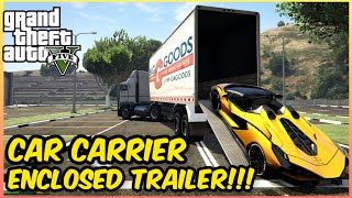 How to Add Car Trailer in GTA 5 | Only Menyoo Trainer Required | Car Carrier Trailer | THE NOOB screenshot 5