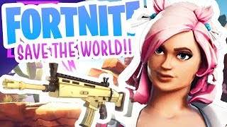 CAN WE CRAFT THE GOLD SCAR?! (Fortnite Save the World) [#4]