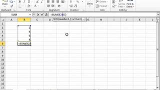 Excel 2010 Tutorial Ranged Formula Syntax Microsoft Training Lesson 4.1