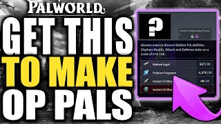 Palworld GET THIS IMPORTANT ITEM NOW - How To Know Every Pals Abilities - Ability Glasses