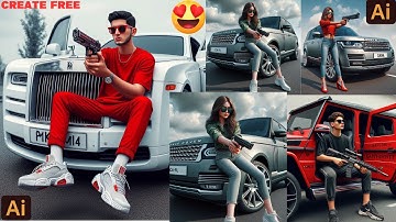 Create 3D Attitude Boy/Girl Images With Name photo editing|Tutorial#bingimagecreator #trending#viral