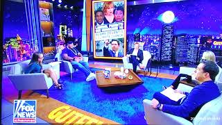 Kat Timpf Legs More in a Blue Mini on Gutfeld
