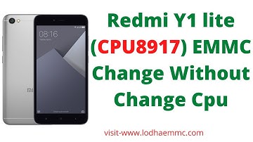 Redmi Y1 LITE  (CPU8917) emmc change without change cpu . with jio sim work