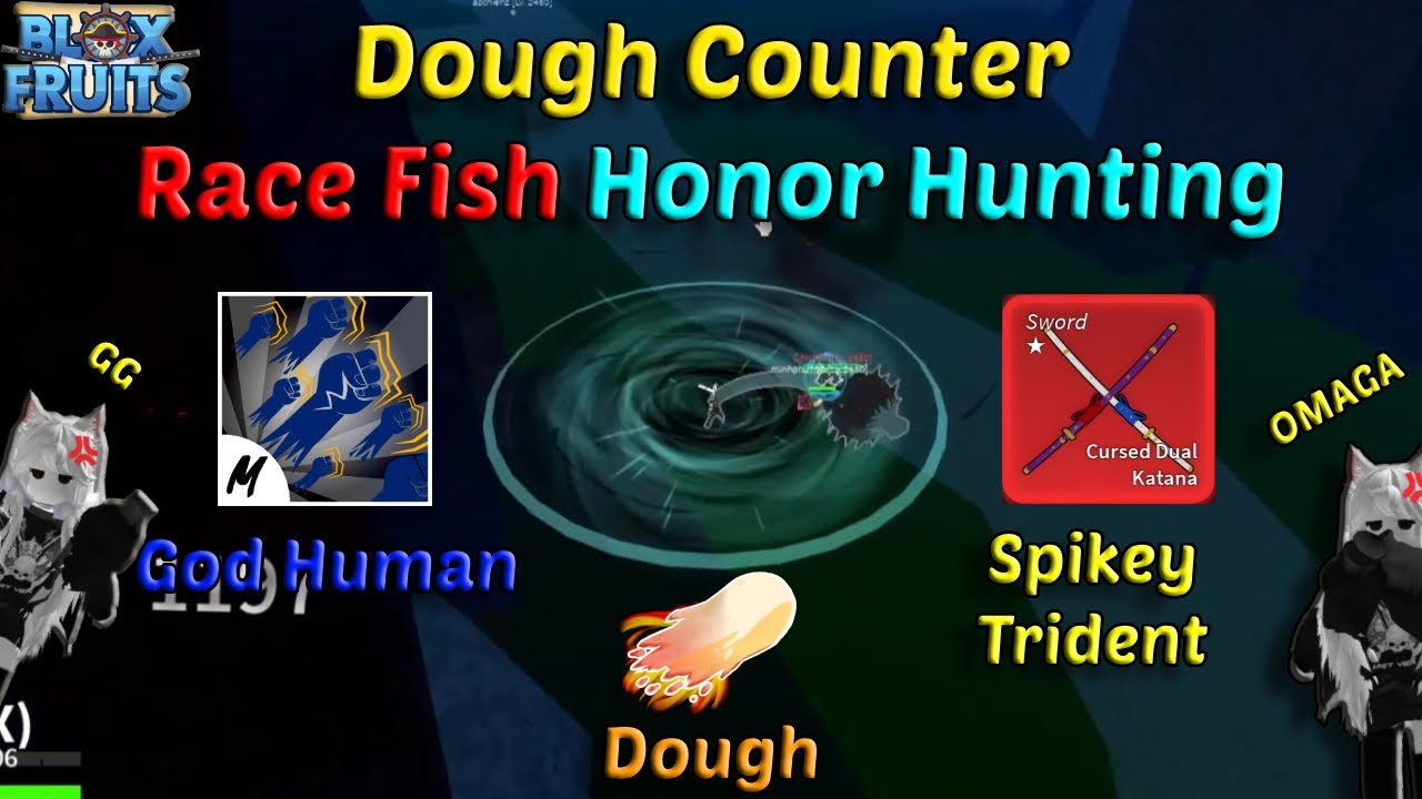 Dough Combo So Crazy Easy Bounty 30M + God Human + CDK + Soul Guitar (Blox  Fruits Bounty Hunting) 