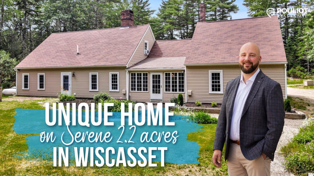 Unique Home on Serene 2.2 Acres in Wiscasset Maine Real Estate YouTube
