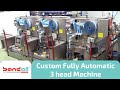 Bandall Custom fully automatic 3 head stacking and banding machine