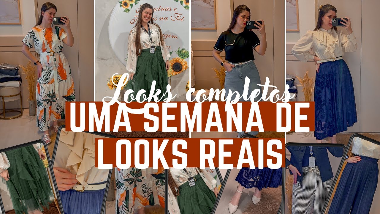 LOOKS REAIS DA SEMANA | looks completos que usei