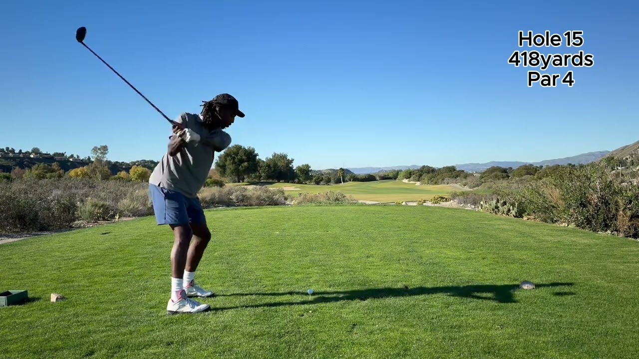 Delon Wright plays 9 holes at Angeles Nationals Golf Club