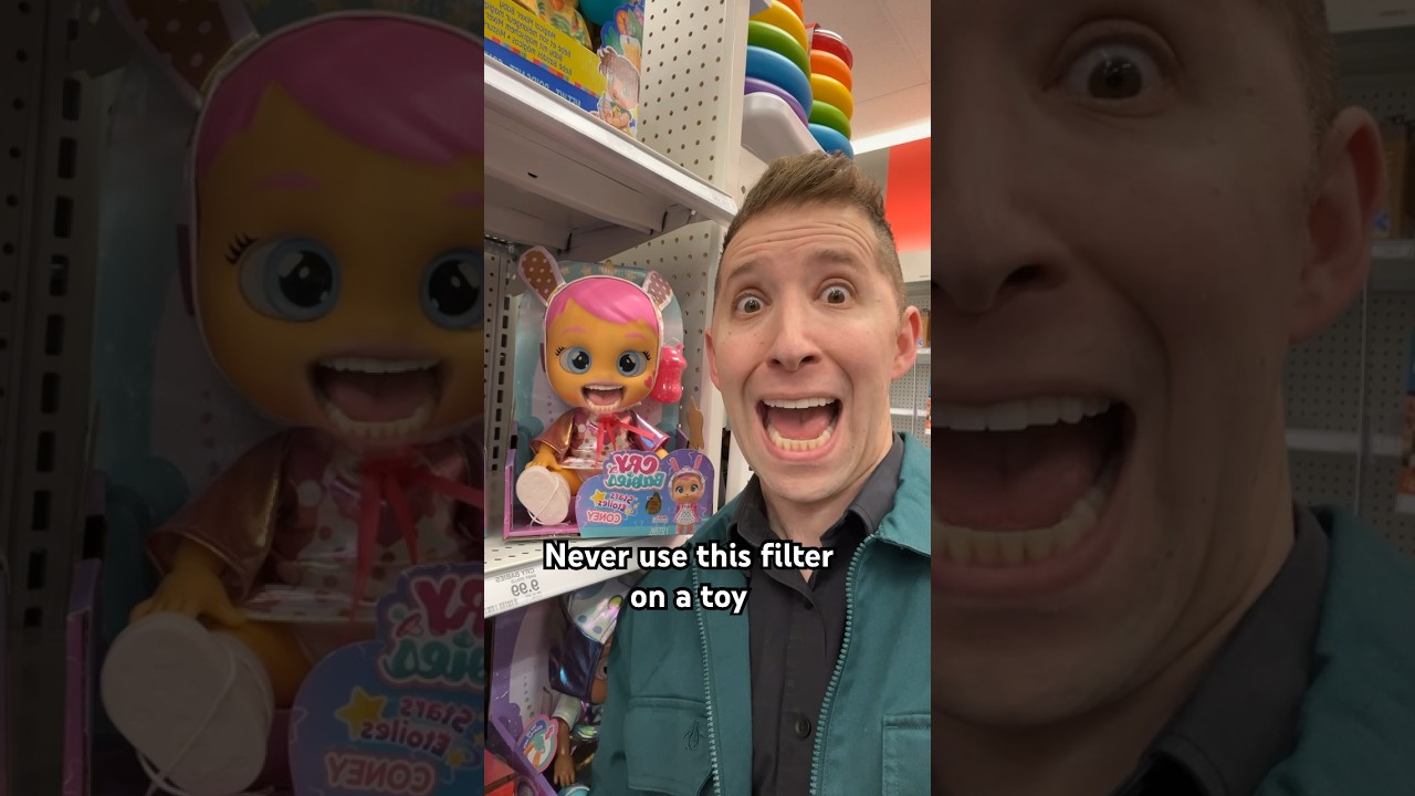 Never use the mouth swap filter on this toy in a shop 
