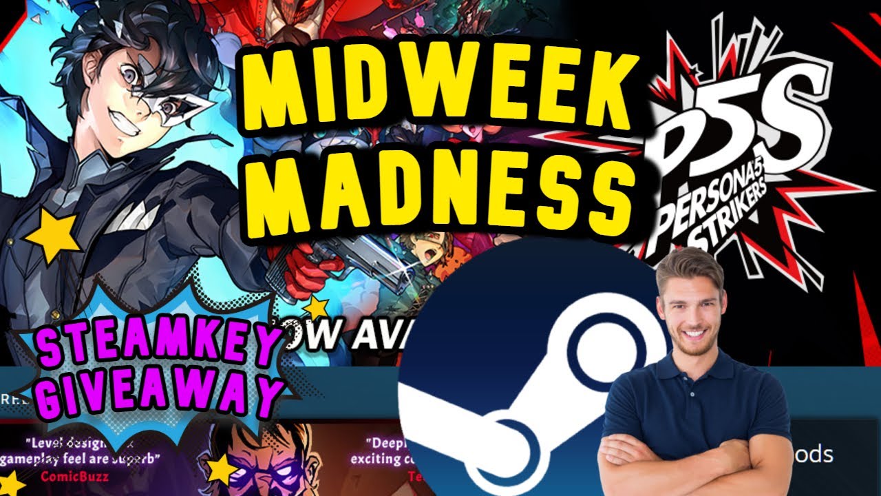 + Steam Midweek Madness + Persona 5 Strikers + Days Gone for PC + Rogue Heroes + Mars +