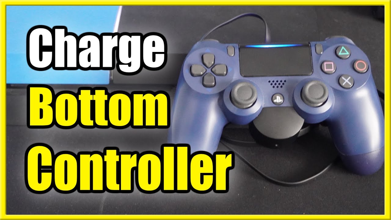 How to Charge PS4 Controller if USB Port Broken (EXT Port) - YouTube