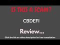 Cbdefi.net Review: THIS IS A SCAM? (Cbdefi)