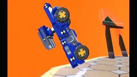 Gotcha Force--Tuff 2P Challenge Mode Speed Run--5:16