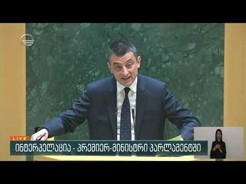 ინტერპელაცია - პრემიერ მინისტრი პარლამენტში