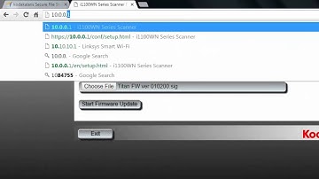 Update Scanner Firmware