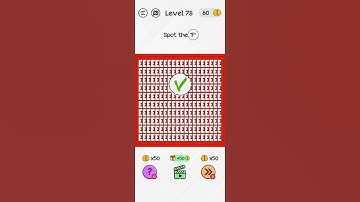 #Shorts Brain Dom Game Challenge 2022 | level 78 | Spot the "F"