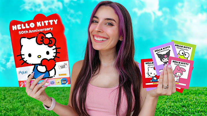 COMPLETANDO EL ALBUM DE FIGURITAS DE HELLO KITTY POR 24 HORAS