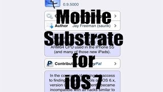 Cydia Substrate! Mobile Substrate Updated for iOS 7!