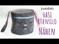 ✂️ Nähanleitung 🐰 Hasi Utensilo nähen für Ostern  Funkelfaden Freebook für Nähanfänger geeignet