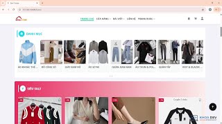 Dự án web bán hàng quần áo phụ kiện Laravel chuẩn MVC | Giao diện Bootstrap 5, chức năng đầy đủ