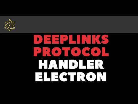 Electron Deeplink | Protocol handler