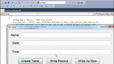 C# Edge 249   MC47   C# and MySql Date Subtract