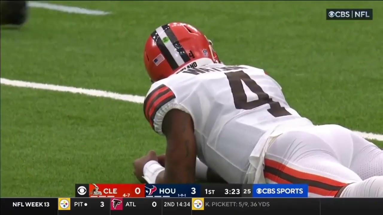 Every throw of Deshawn Watson's hideous first half return to Houston