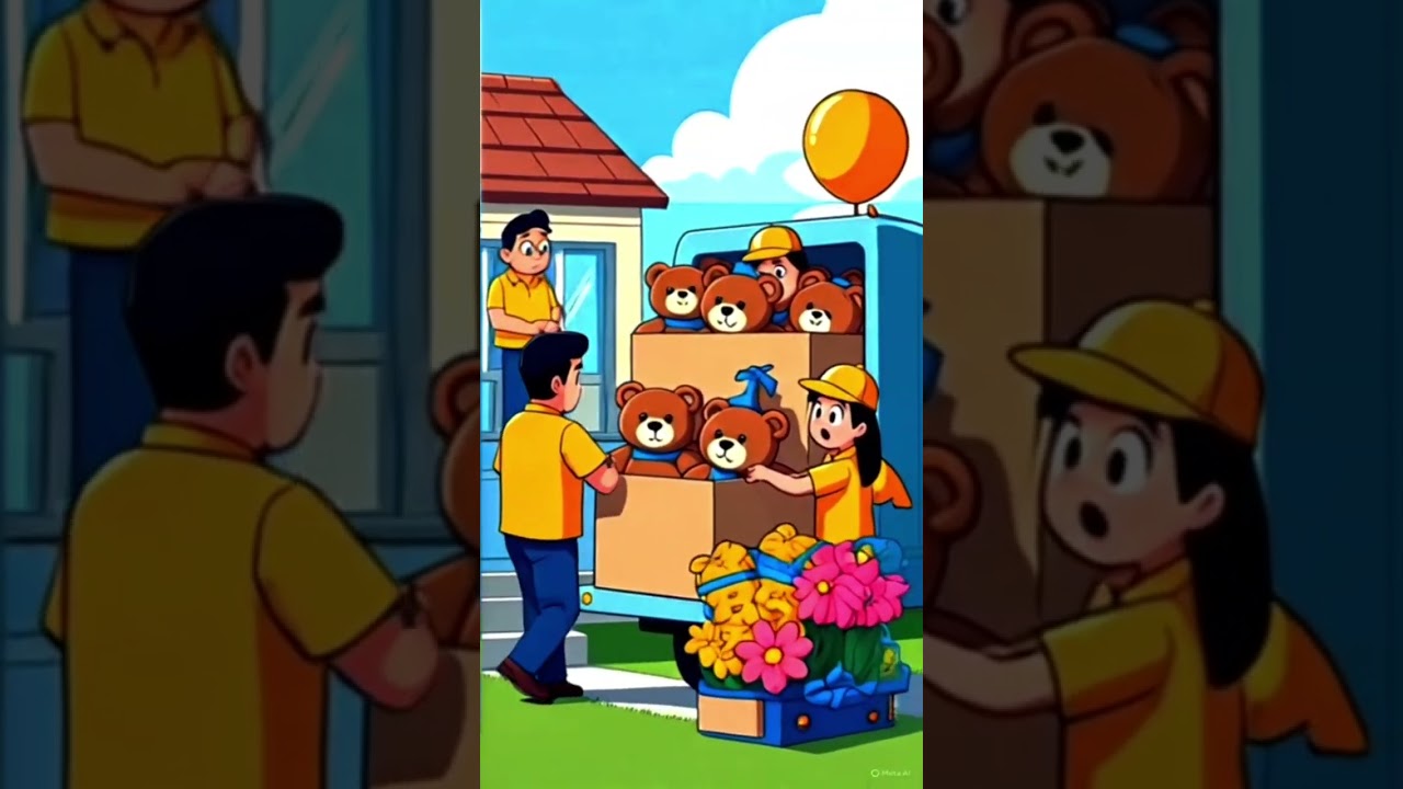 "Online Order Gone Wrong! 100 Teddy Bears at the Door 🧸🚛" 