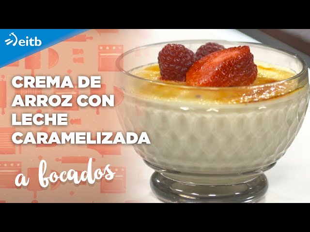 crema de arroz con leche al estilo de Casa Gerardo. Receta de cocina fácil,  sencilla