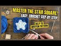 Perfect Square Border for Any 5-Point Star | Easy Crochet Trick