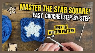 Perfect Square Border for Any 5-Point Star | Easy Crochet Trick